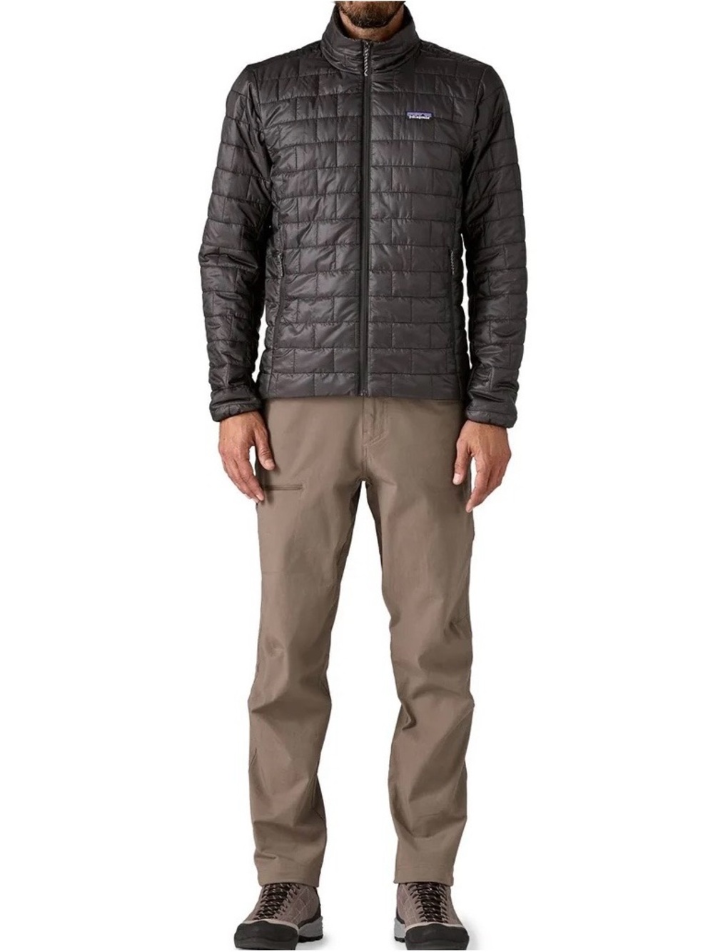 Patagonia Men’s Nano Puff Down Jacket Quilted Puffer Black Size Small